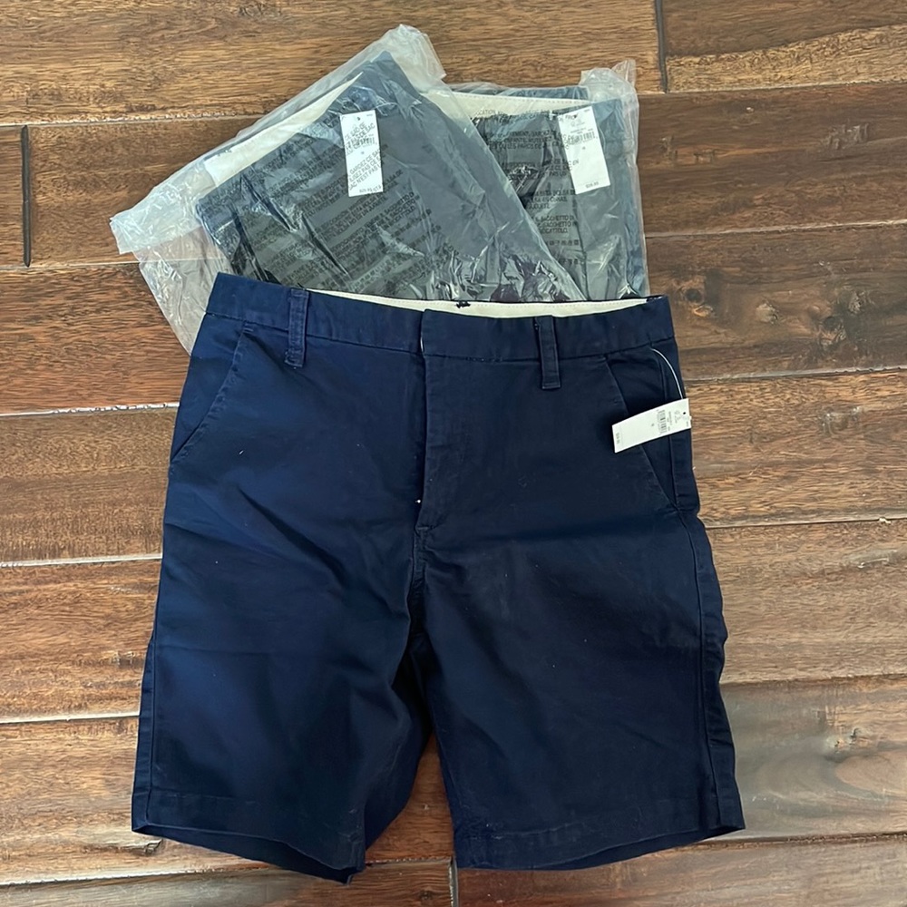 New Boys size 16 navy shorts
